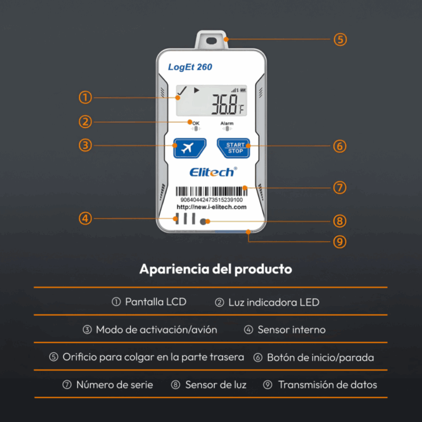 Elitech LogEt 260-TH - Imagen 8
