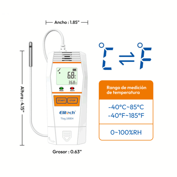 Elitech Tlog-100EH - Imagen 3