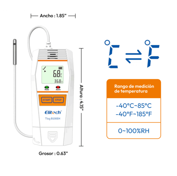 Elitech Tlog-B100EH - Imagen 3