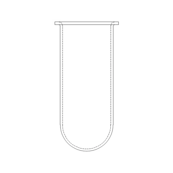 Vaso de Vidrio Ámbar para Disolutor - Todas las Marcas