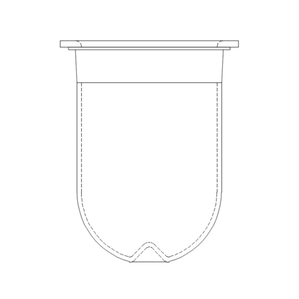 Vaso de Vidrio Ámbar para Disolutor - Todas las Marcas