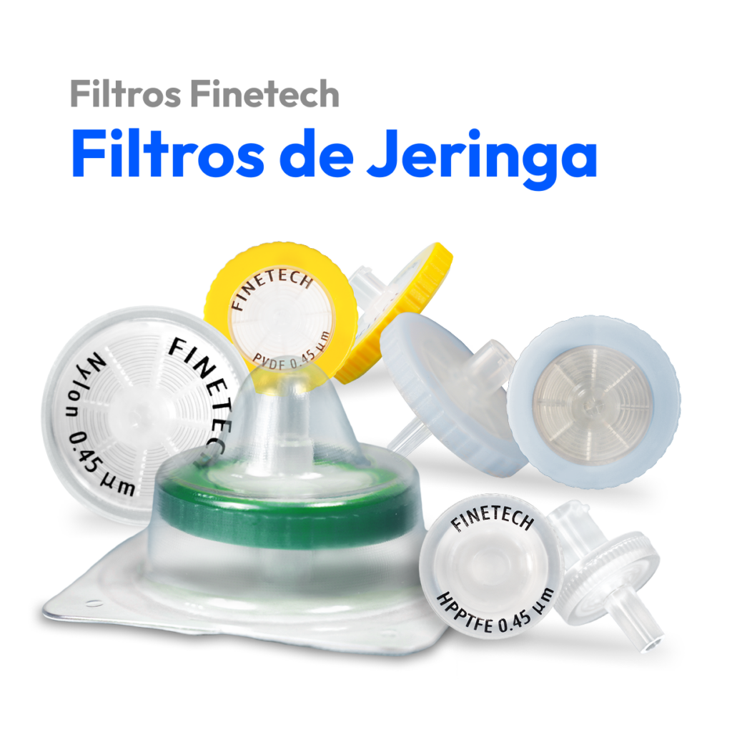 Filtros de jeringa Finetech para filtración en laboratorio