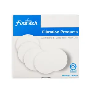 Filtros de membrana Finetech para filtración en laboratorios químicos y farmacéuticos, disponibles en WIST.