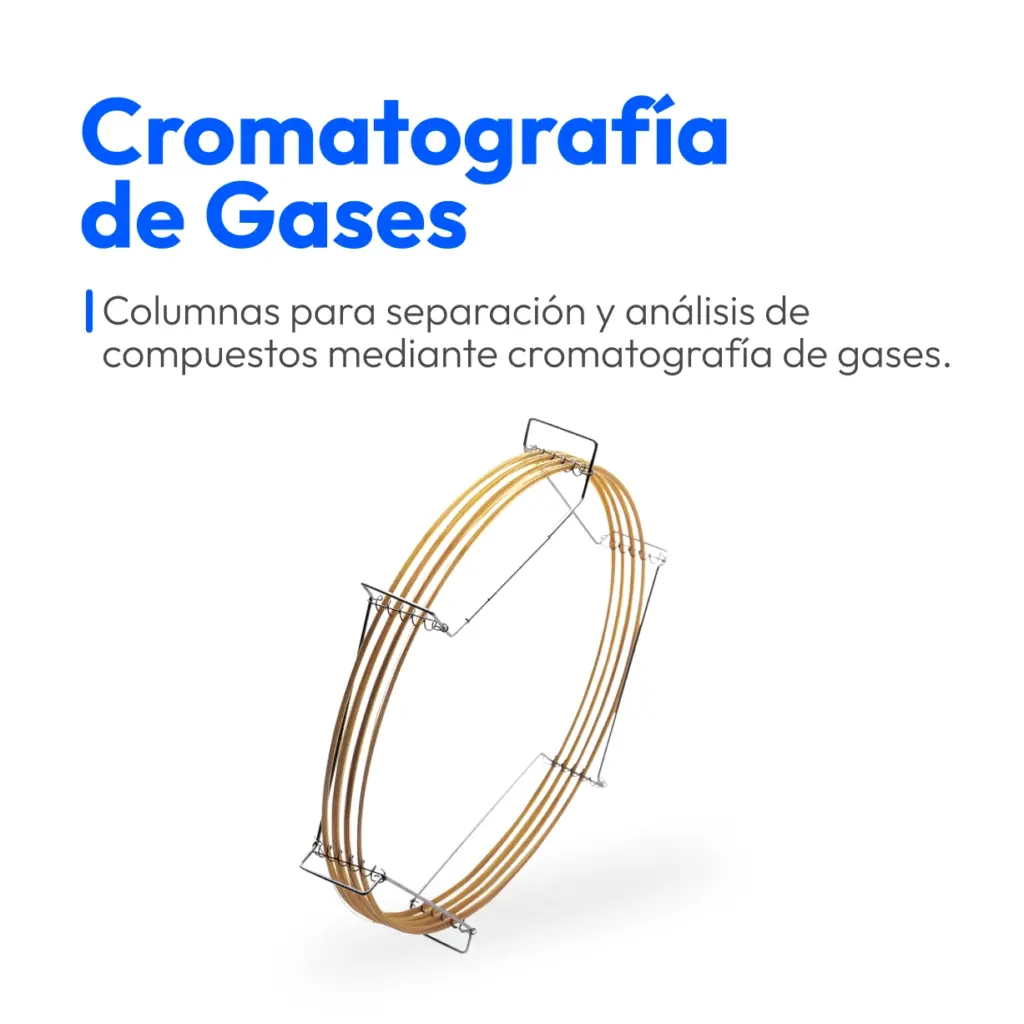 Columnas, consumibles y accesorios para cromatografía de gases en laboratorios de control de calidad, distribuidos por WIST.