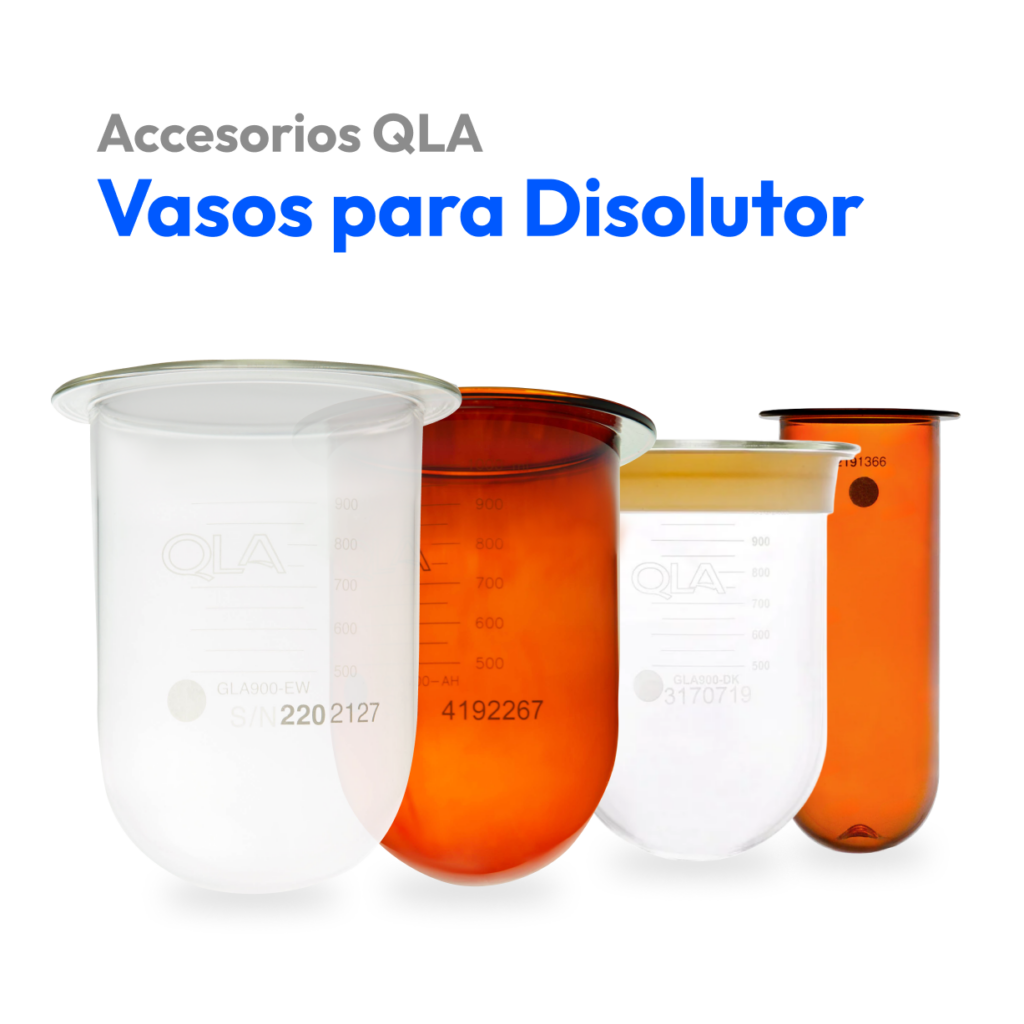 Vasos para disolutor y análisis en laboratorio WIST.